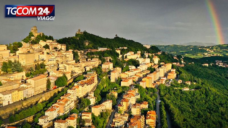 A flight over the Republic of San Marino